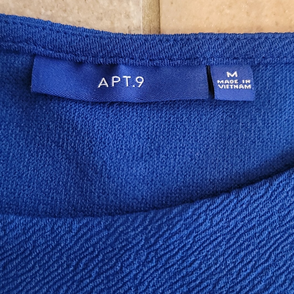 Apt. 9 Sleevesless Royal Blue Dress, Junior Medium - Picture 5 of 8